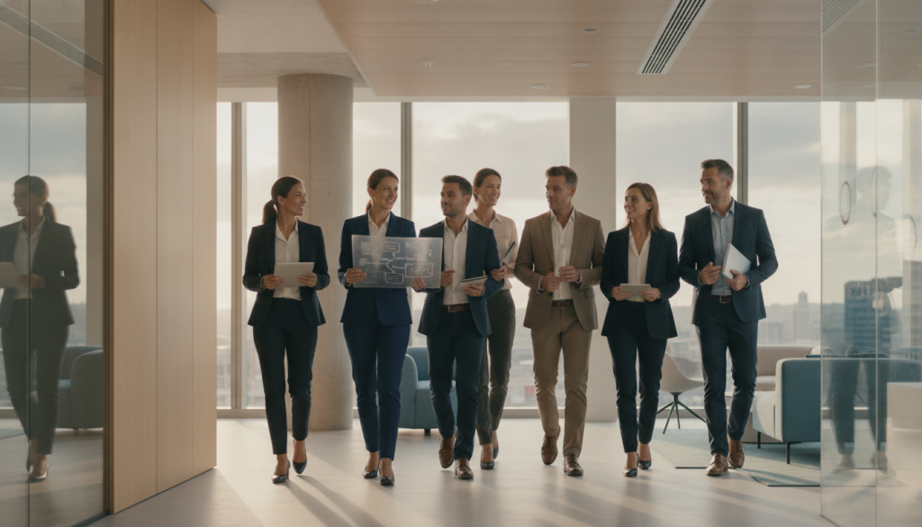 business leaders taking the next step to strengthen their communication strategy